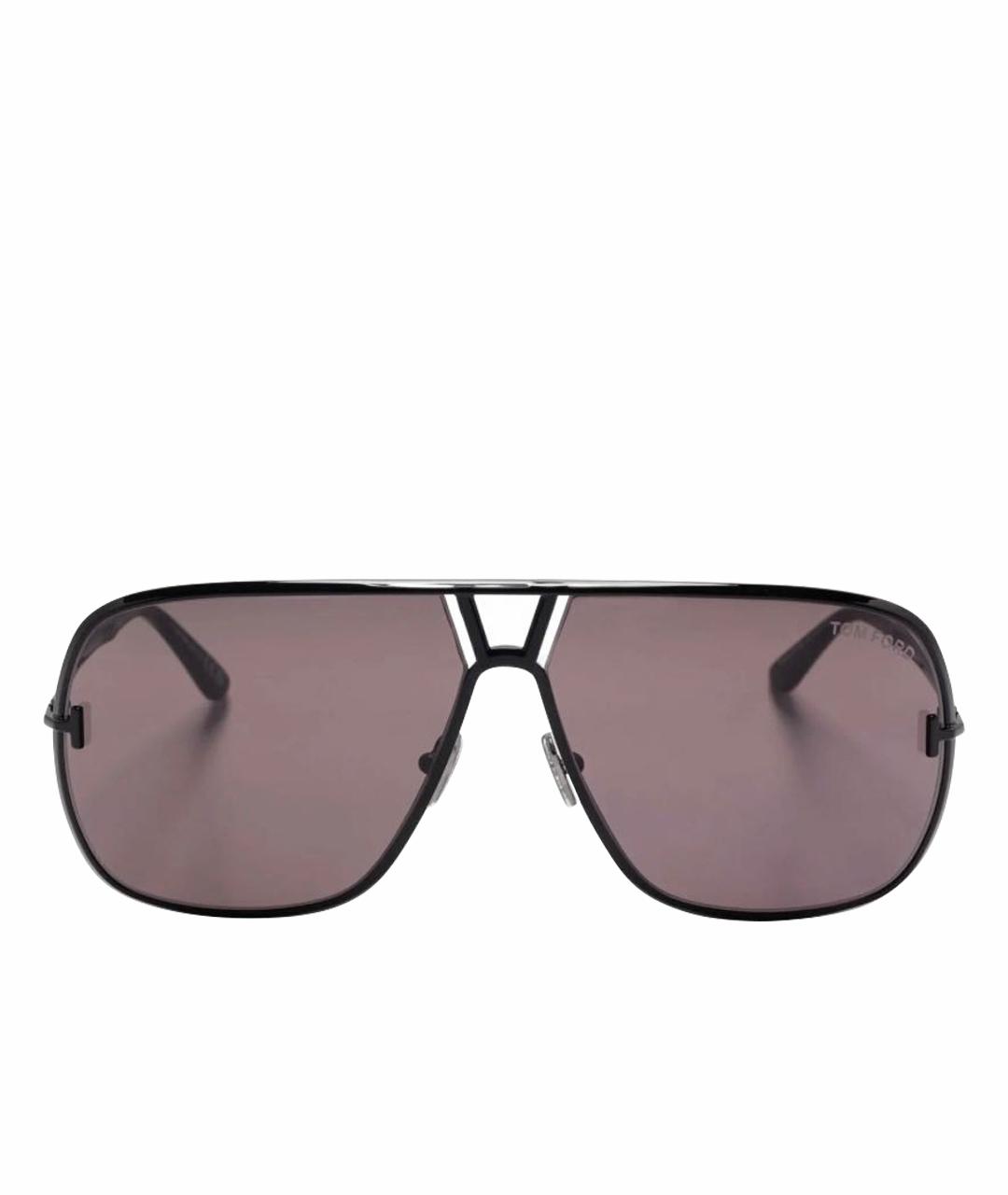TOM FORD Черные металлические солнцезащитные очки, фото 1