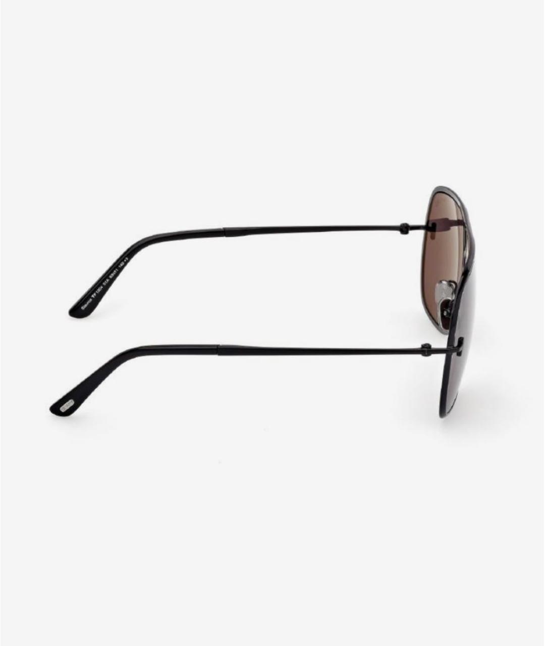 TOM FORD Черные металлические солнцезащитные очки, фото 4