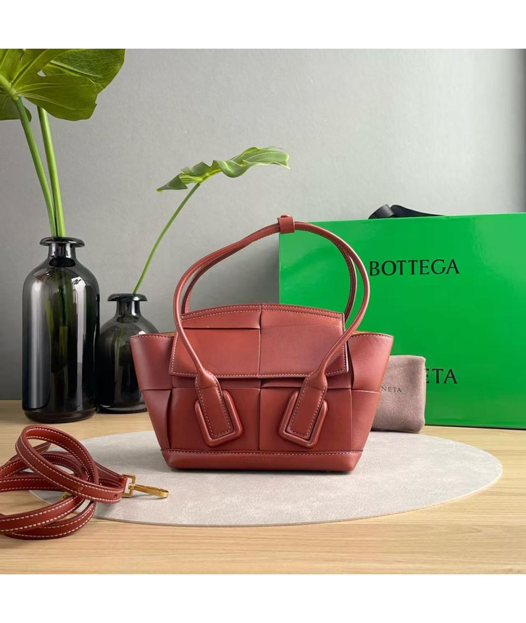 BOTTEGA VENETA Хаки сумка через плечо из искусственной кожи, фото 2