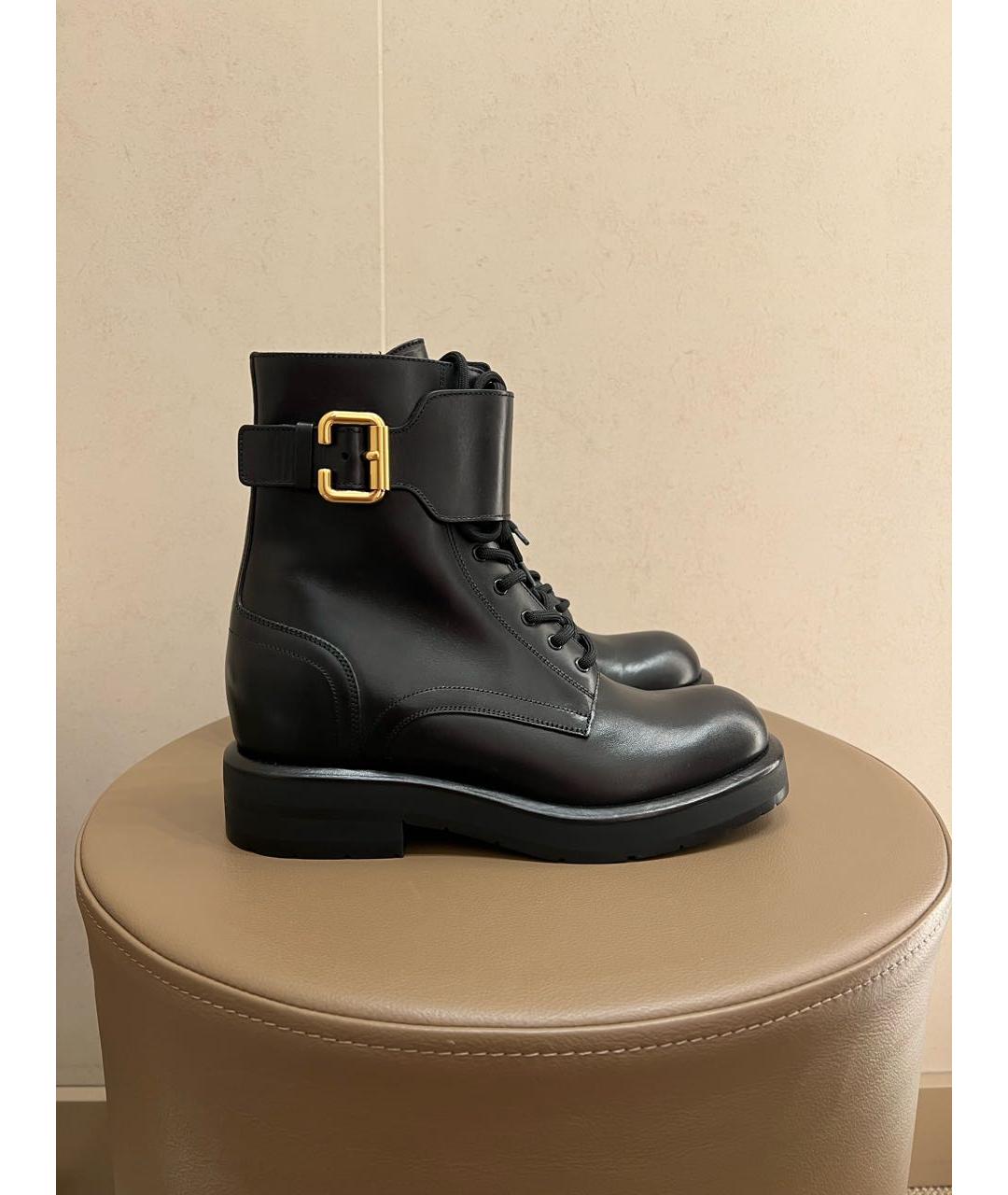 CHLOE Черные кожаные ботинки, фото 6