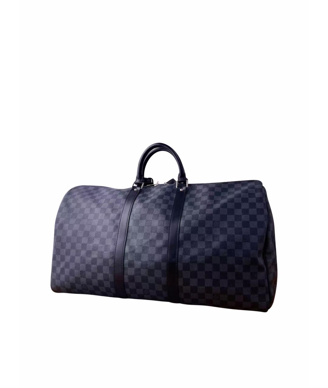 LOUIS VUITTON Черная сумка с короткими ручками, фото 1