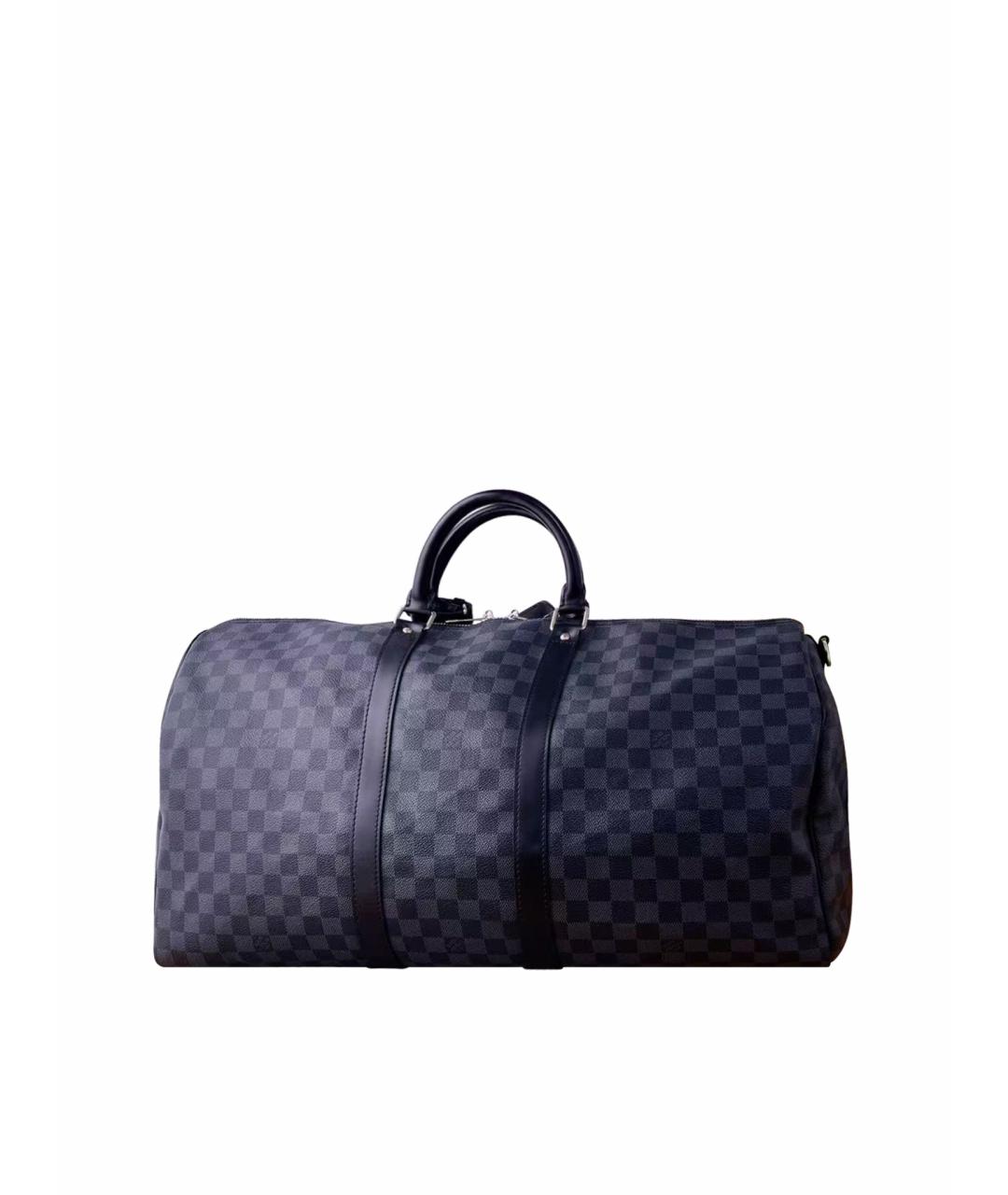 LOUIS VUITTON Черная сумка с короткими ручками, фото 7
