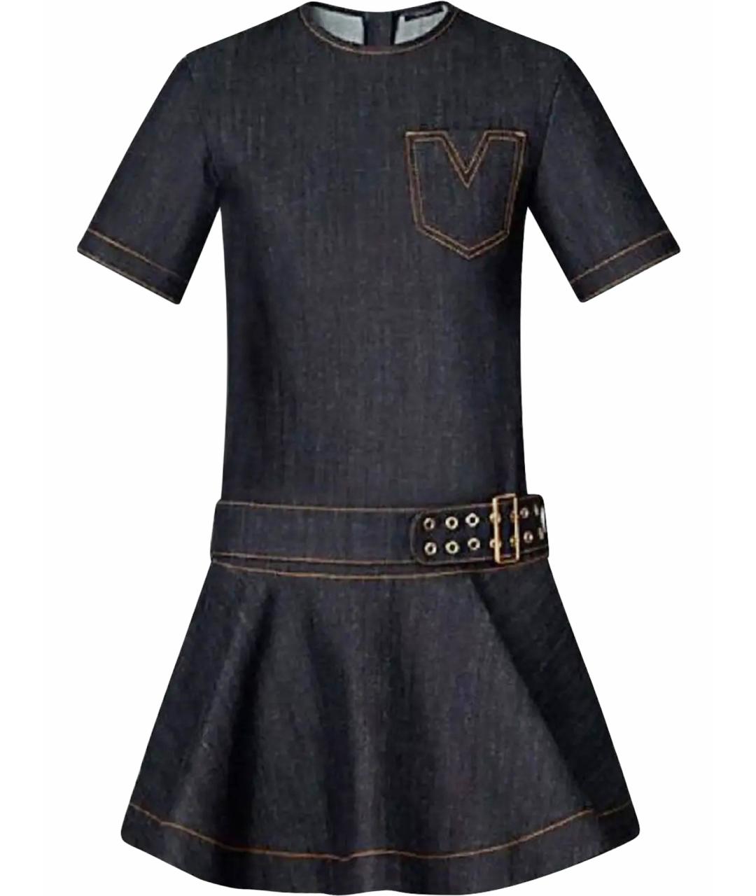 LOUIS VUITTON Темно-синее повседневное платье, фото 1
