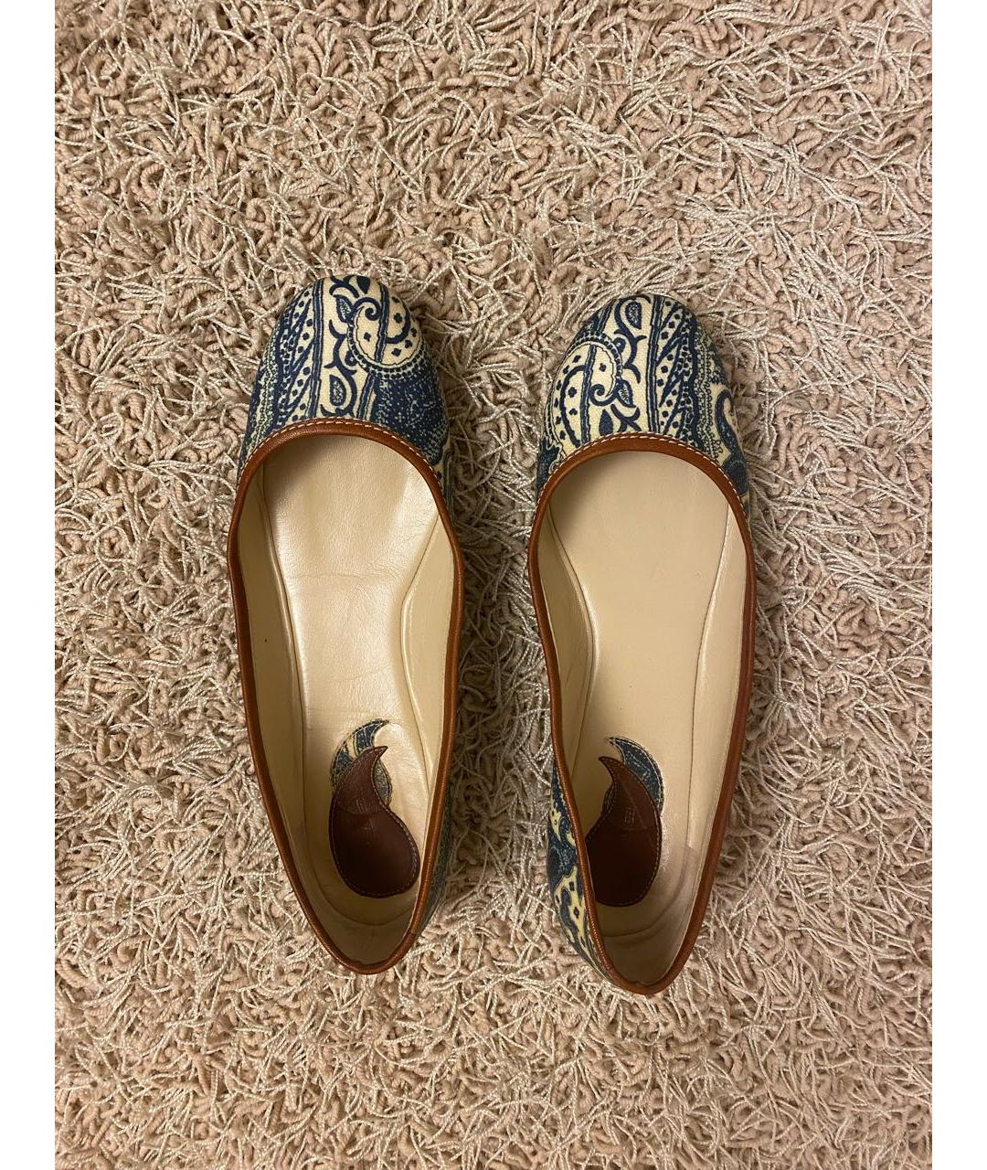 ETRO Синие балетки, фото 4