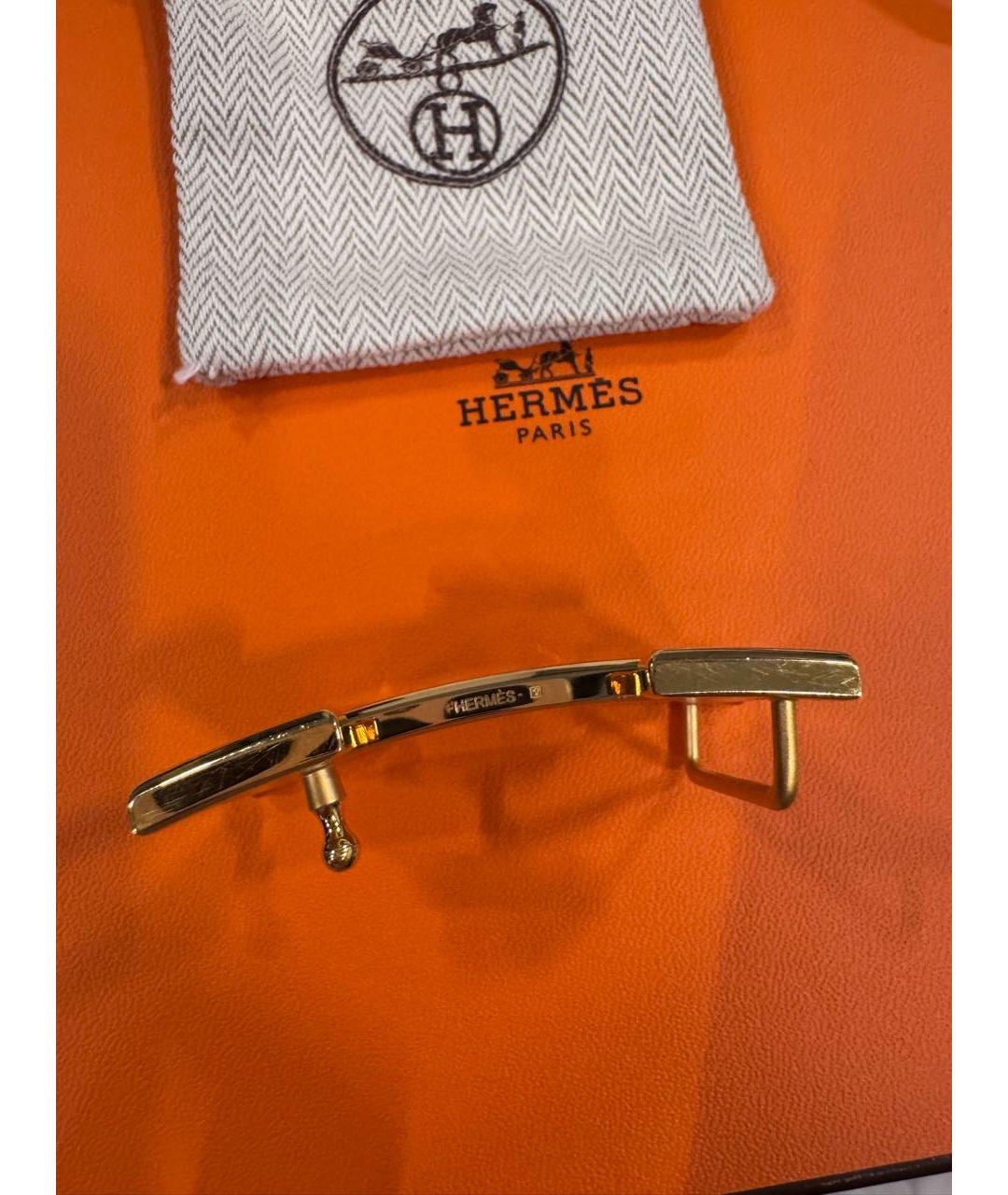 HERMES Черный кожаный ремень, фото 8