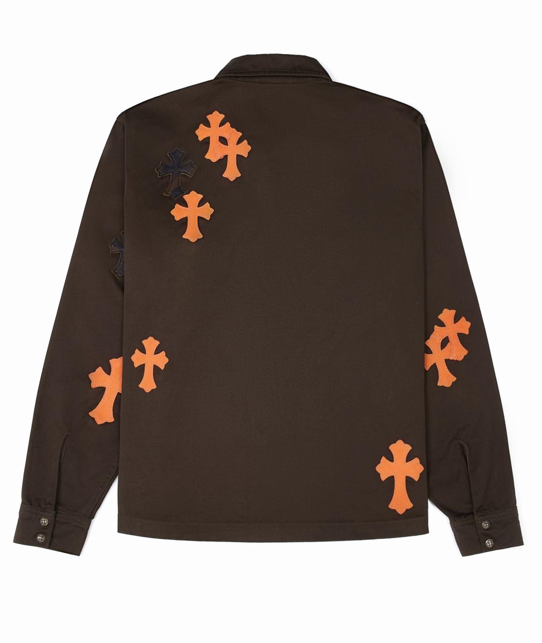 CHROME HEARTS Коричневая хлопковая куртка, фото 2