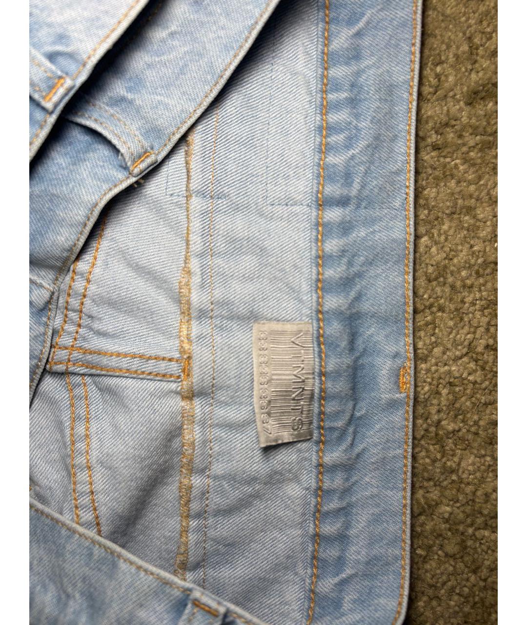 VETEMENTS Голубые хлопковые прямые джинсы, фото 6