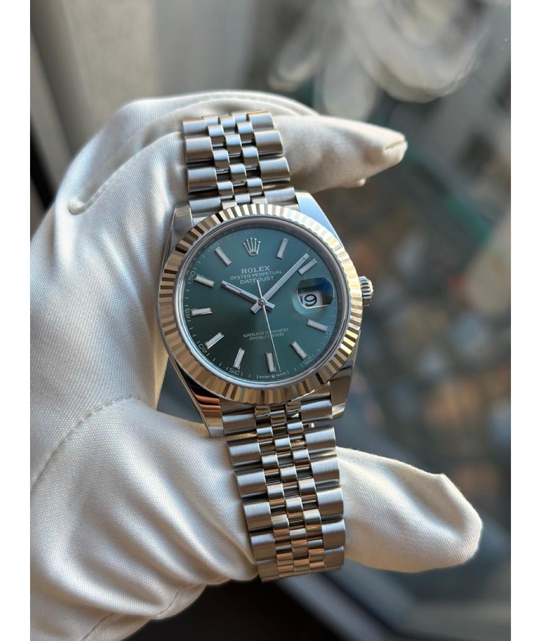 ROLEX Зеленые часы, фото 2