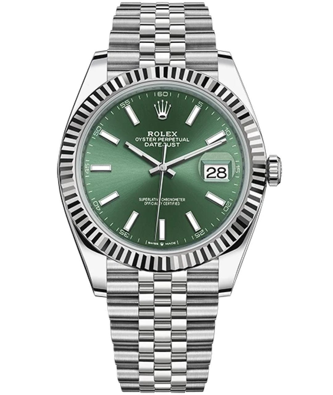 ROLEX Зеленые часы, фото 7