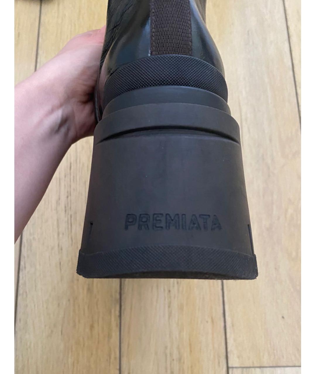 PREMIATA Коричневые кожаные сапоги, фото 2