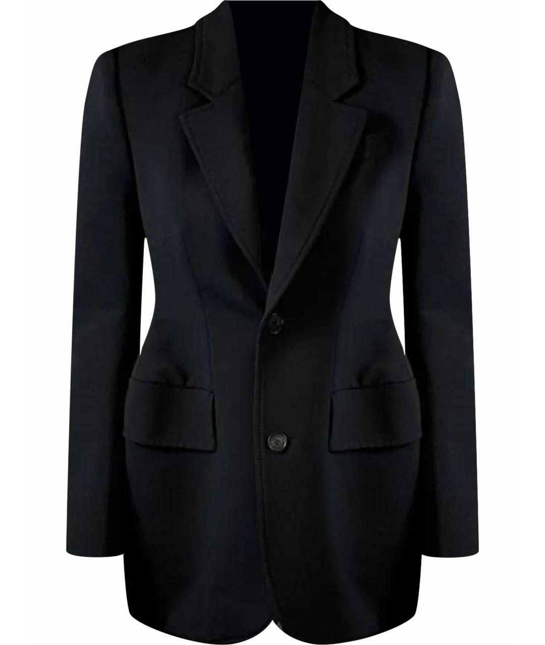 BALENCIAGA Черный шерстяной жакет/пиджак, фото 1