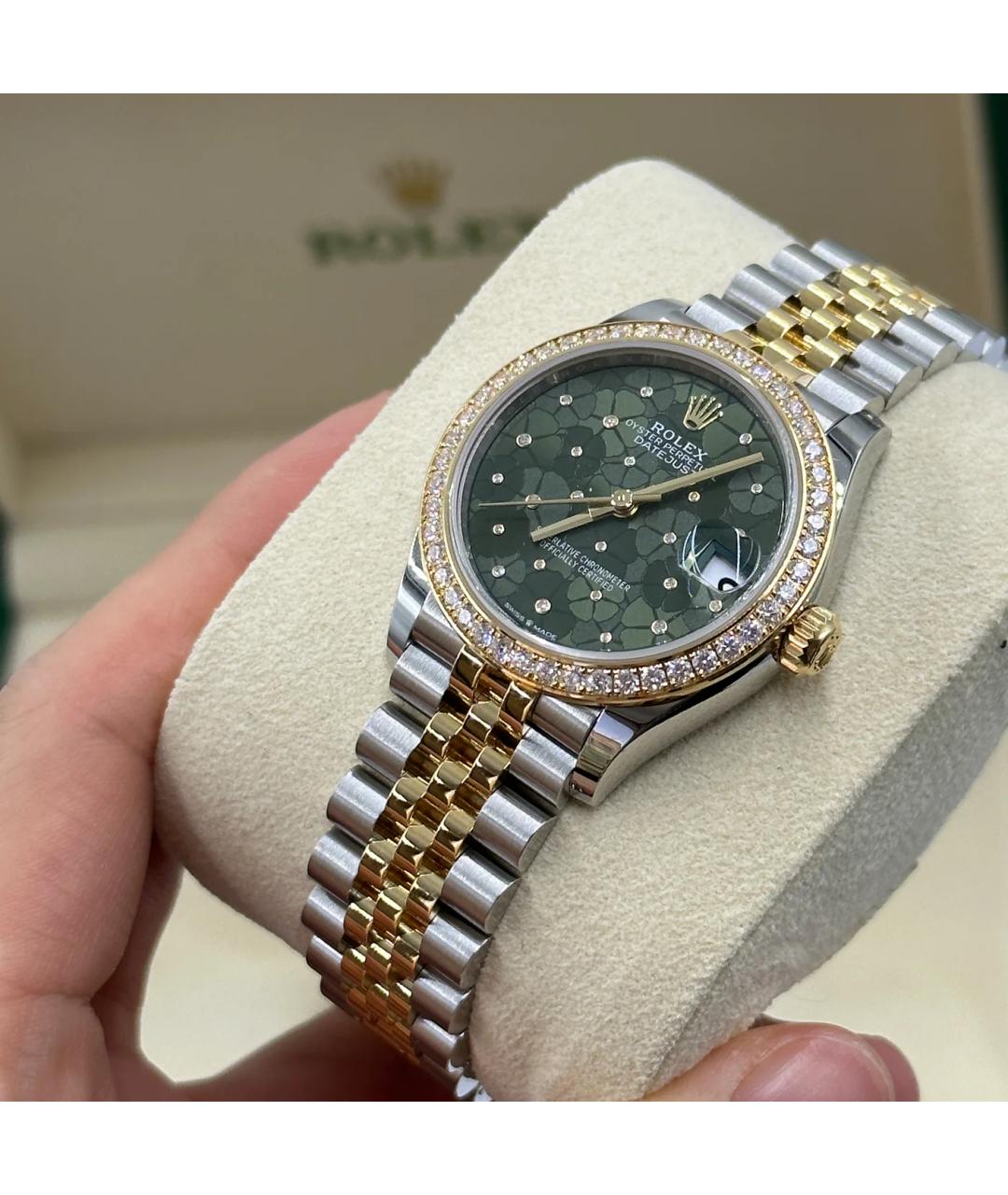 ROLEX Зеленые часы, фото 3
