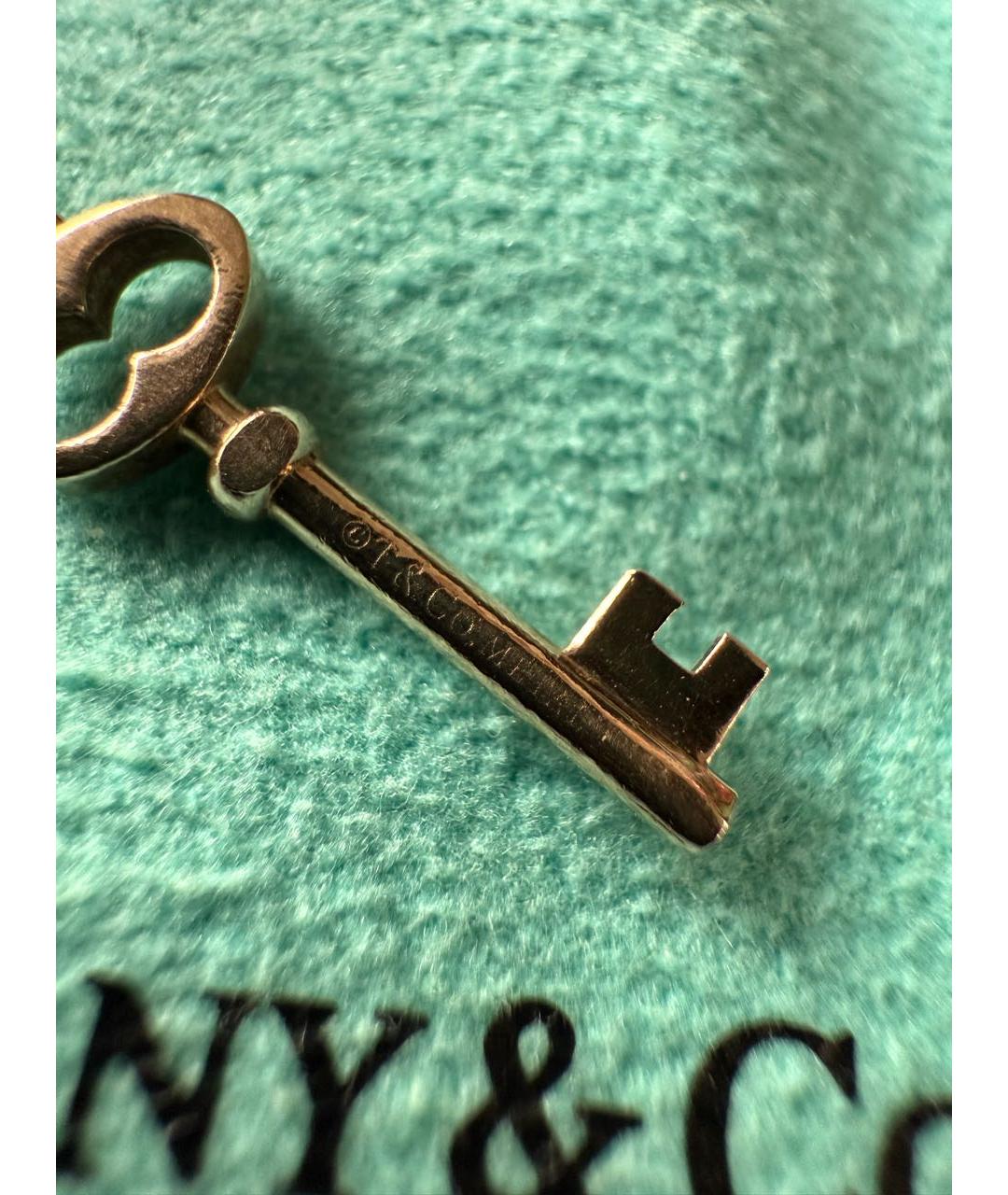 TIFFANY&CO Золотая металлическая подвеска, фото 2