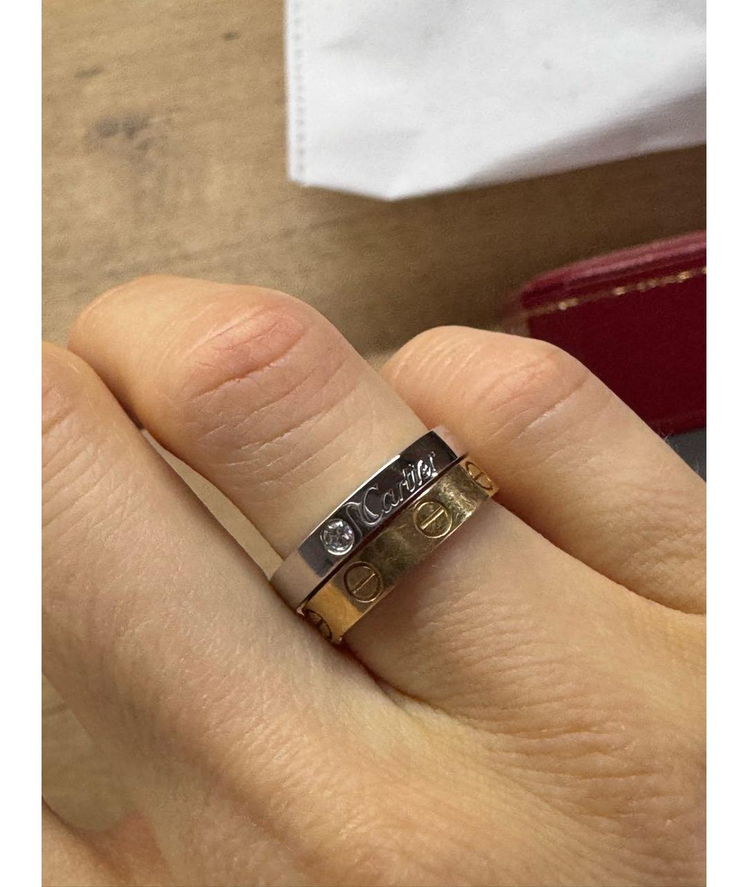 CARTIER Серебряное платиновое кольцо, фото 4