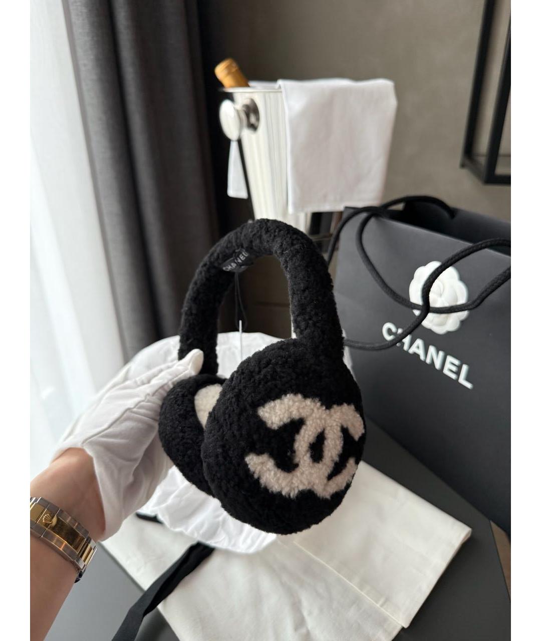 CHANEL Черные наушники, фото 6