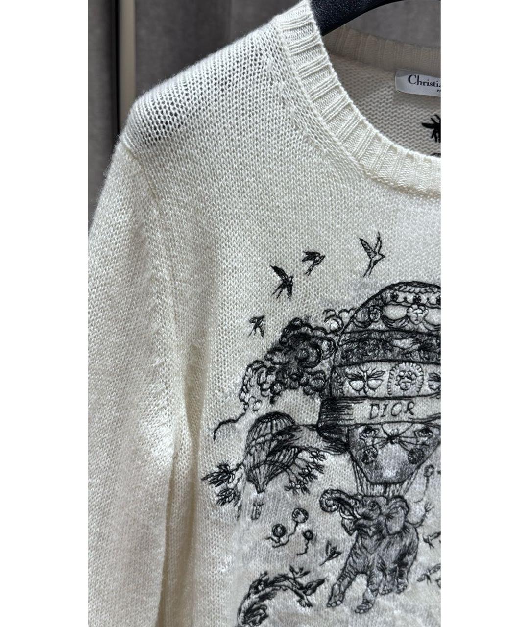 CHRISTIAN DIOR Бежевый кашемировый джемпер / свитер, фото 4