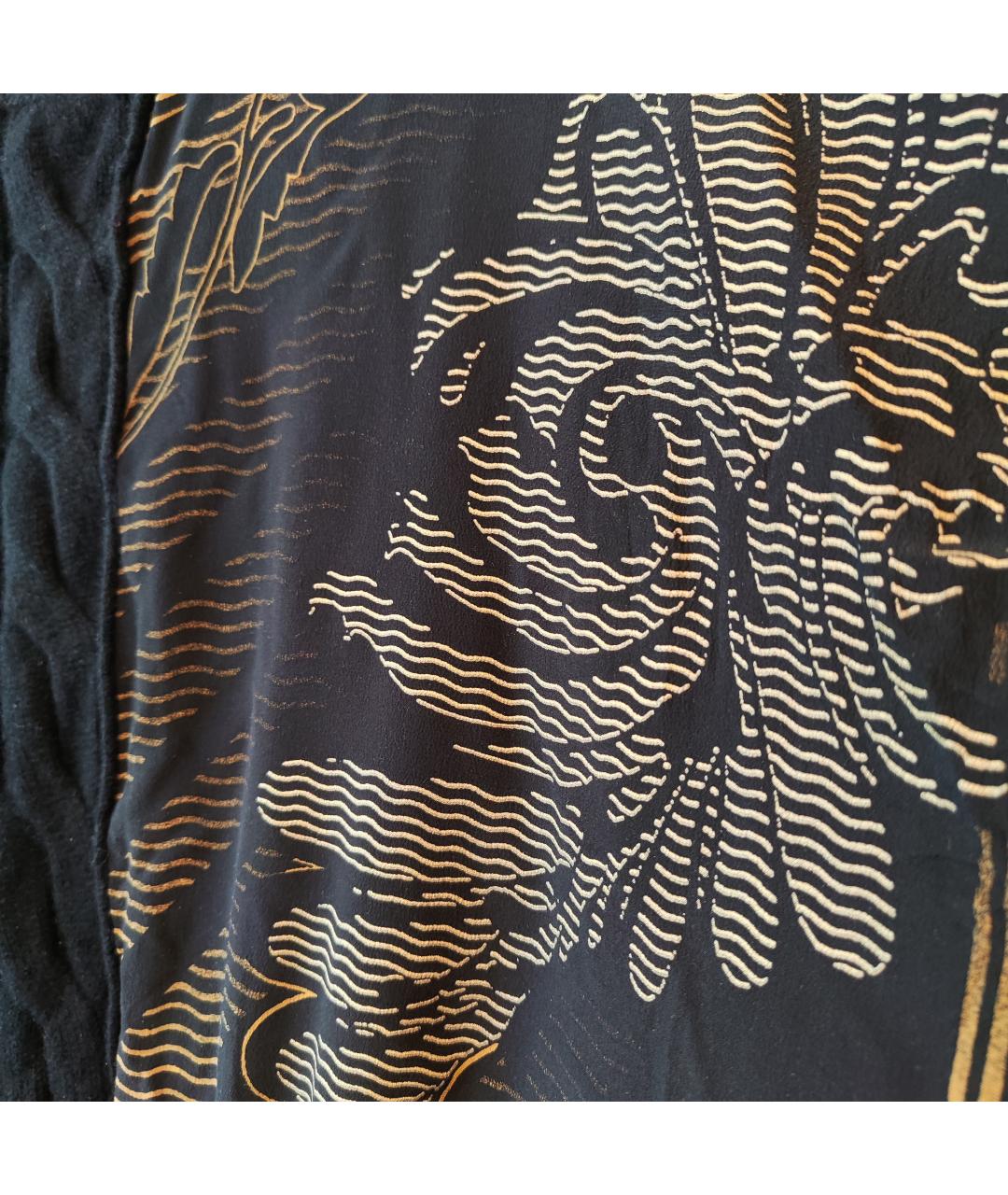 ROBERTO CAVALLI Черная шелковая блузы, фото 4