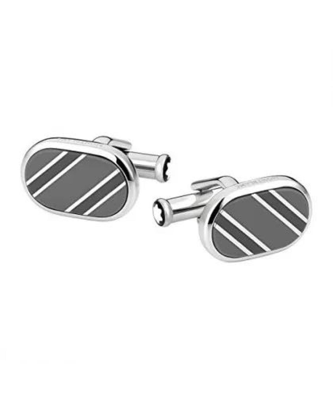 MONTBLANC Антрацитовые металлические запонки, фото 1