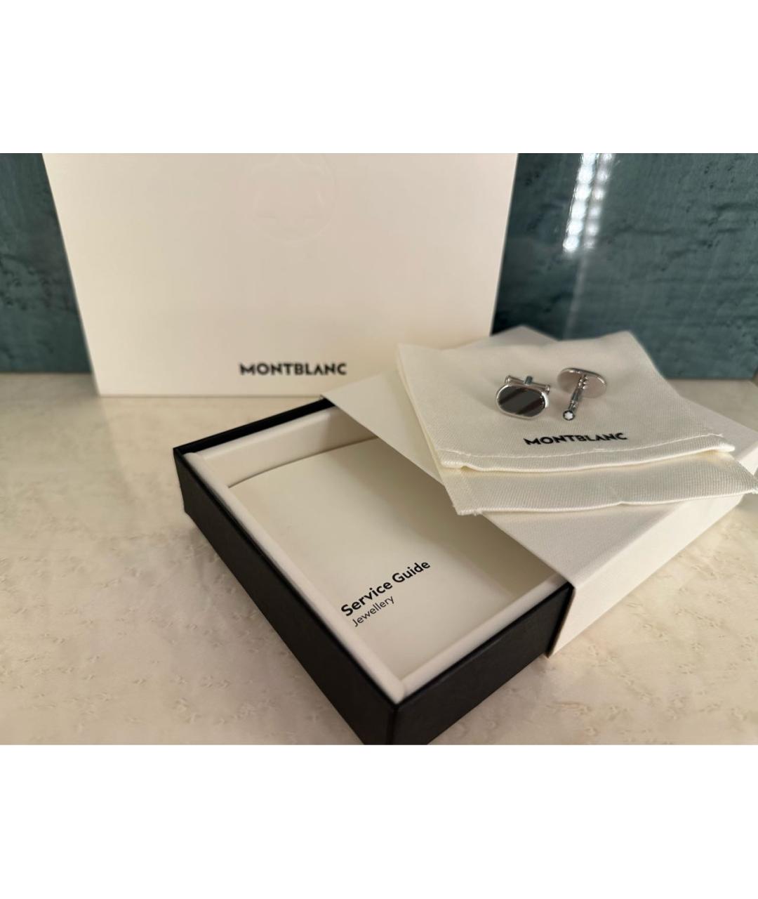 MONTBLANC Антрацитовые металлические запонки, фото 7