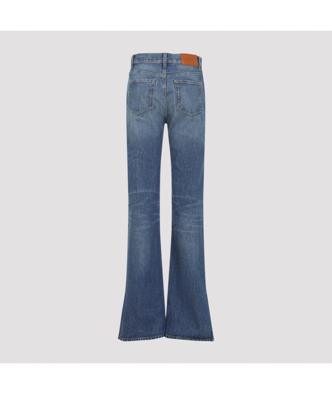 CHLOE Синие хлопковые джинсы клеш, фото 4