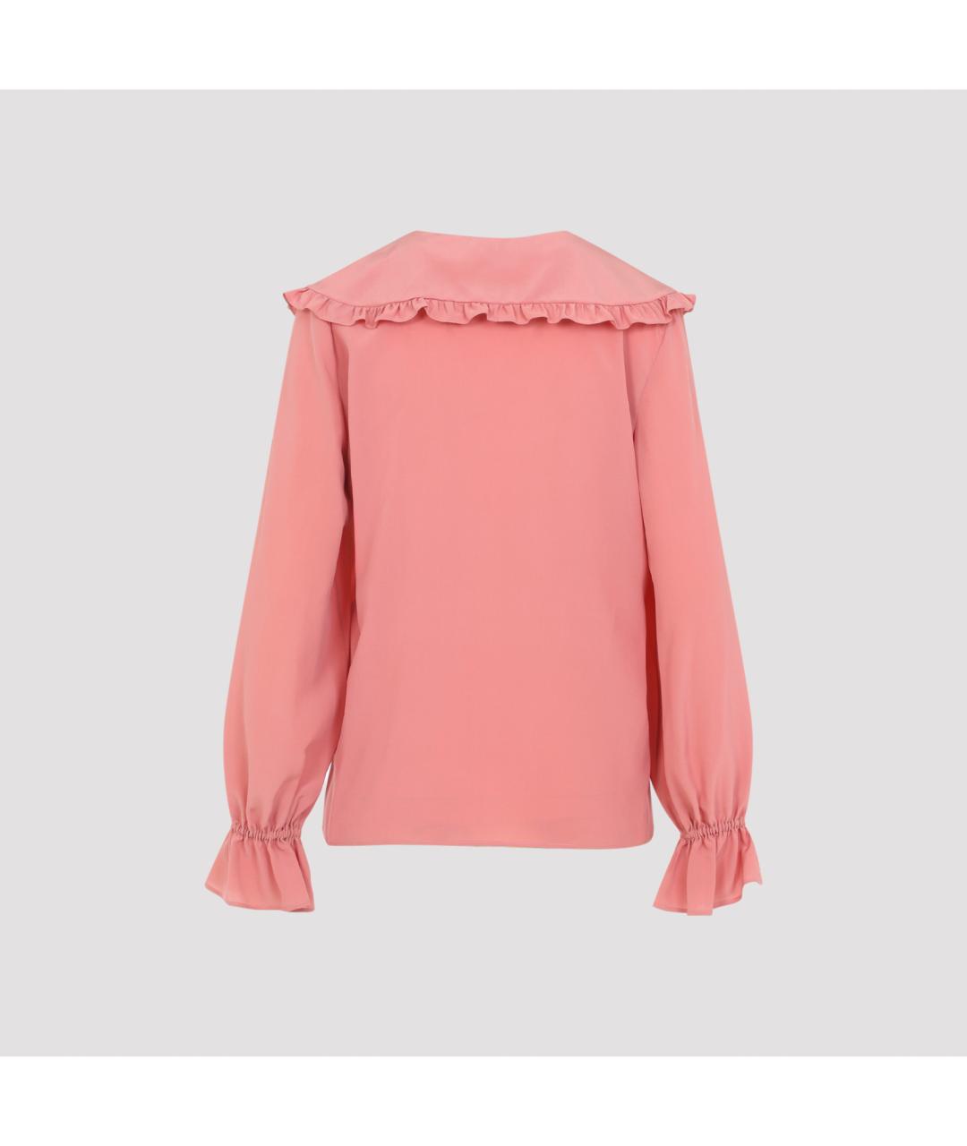 CHLOE Розовая шелковая блузы, фото 4