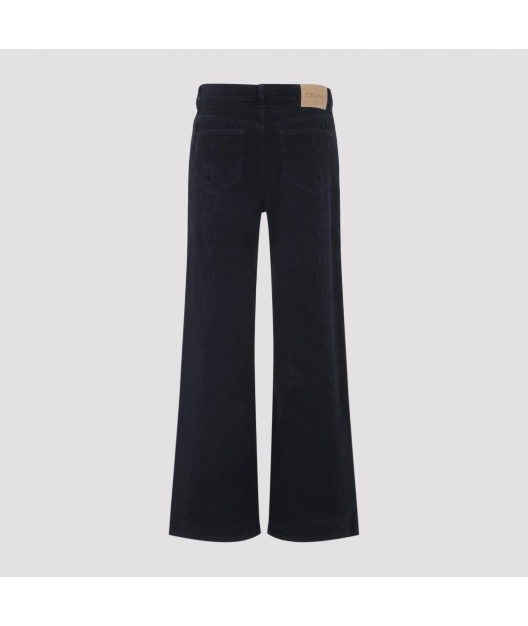 CELINE Черные хлопковые прямые джинсы, фото 4