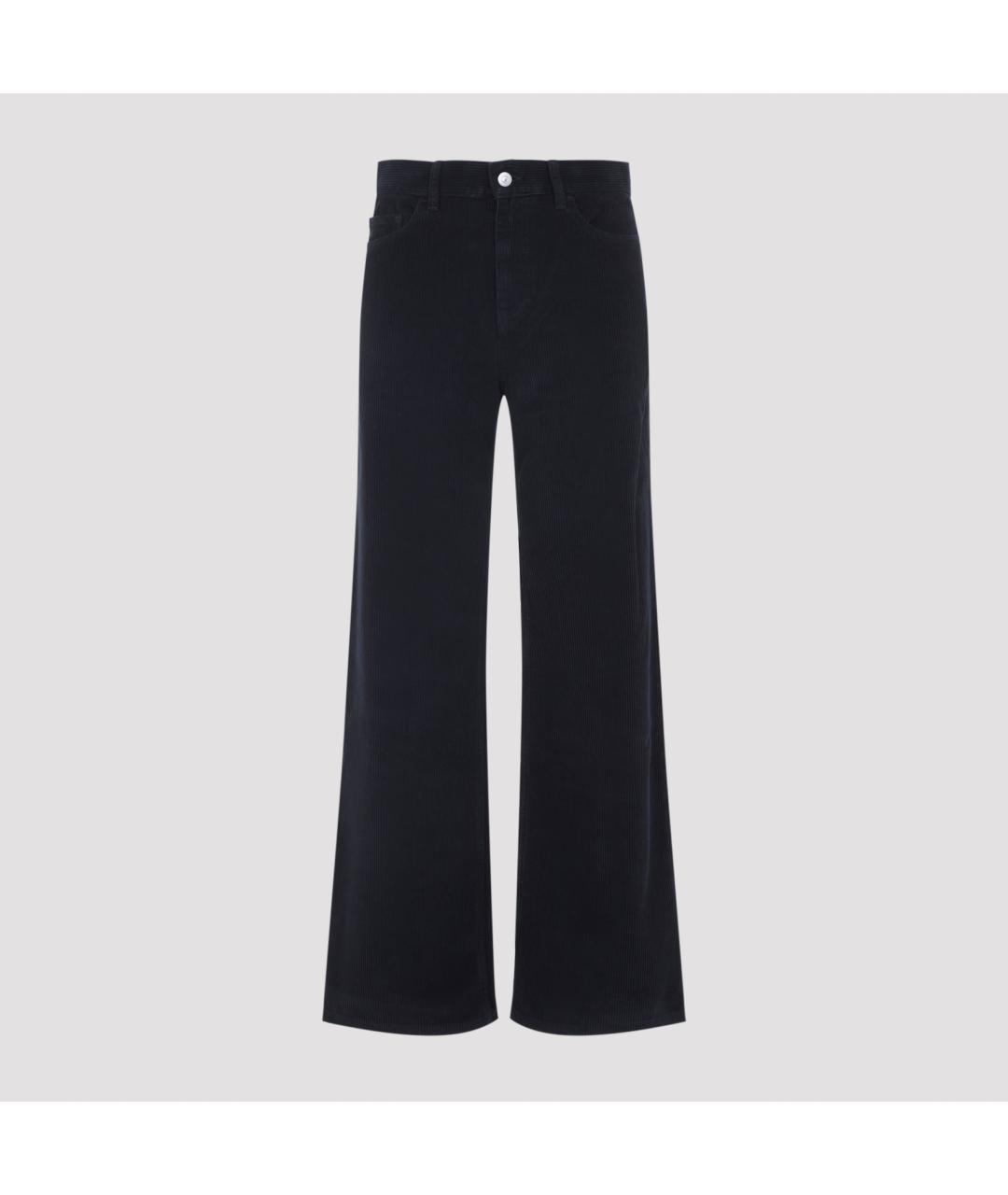 CELINE Черные хлопковые прямые джинсы, фото 6