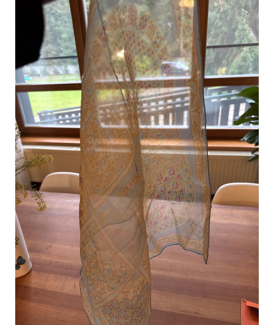 HERMES Голубой платок, фото 6