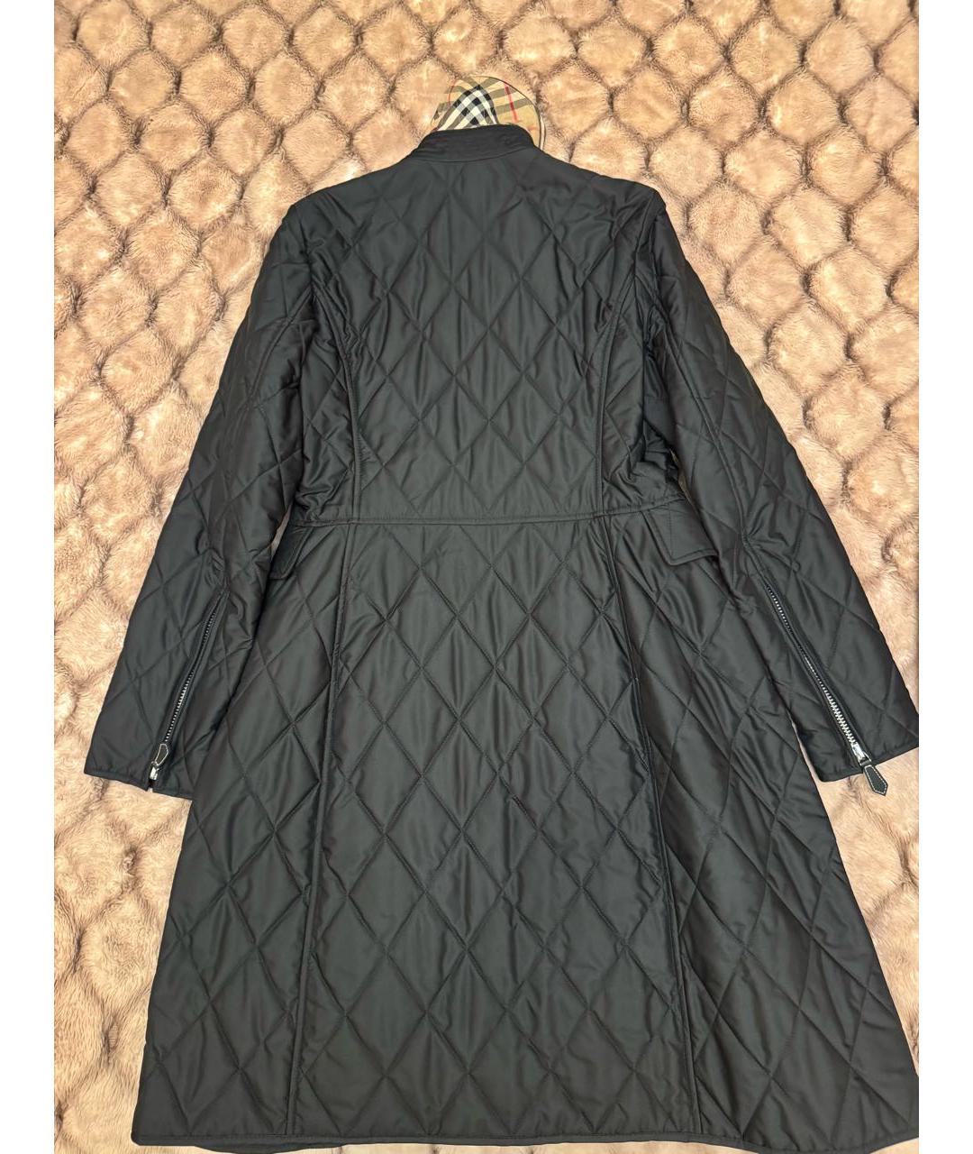 BURBERRY Черное пальто, фото 2