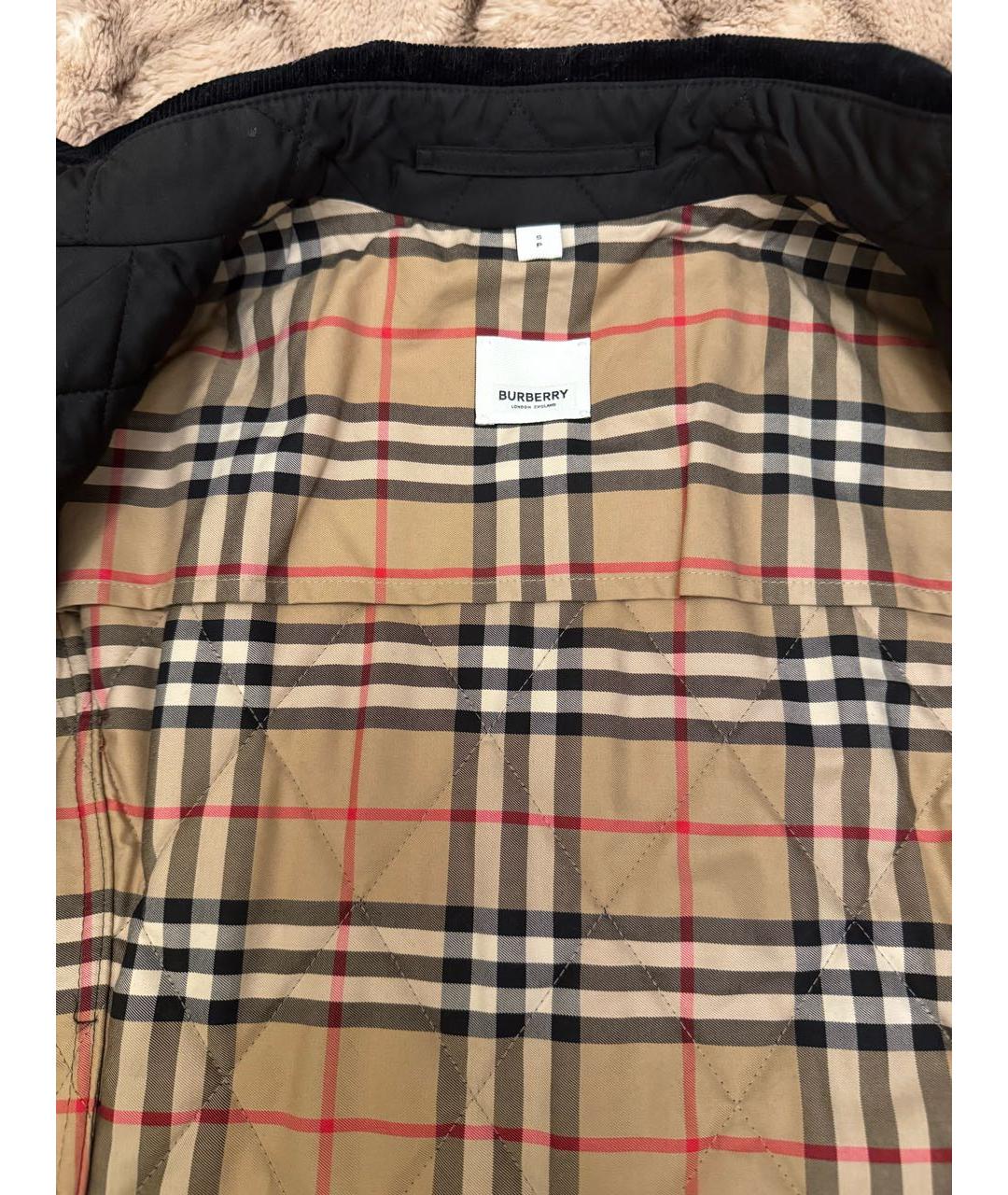 BURBERRY Черное пальто, фото 4