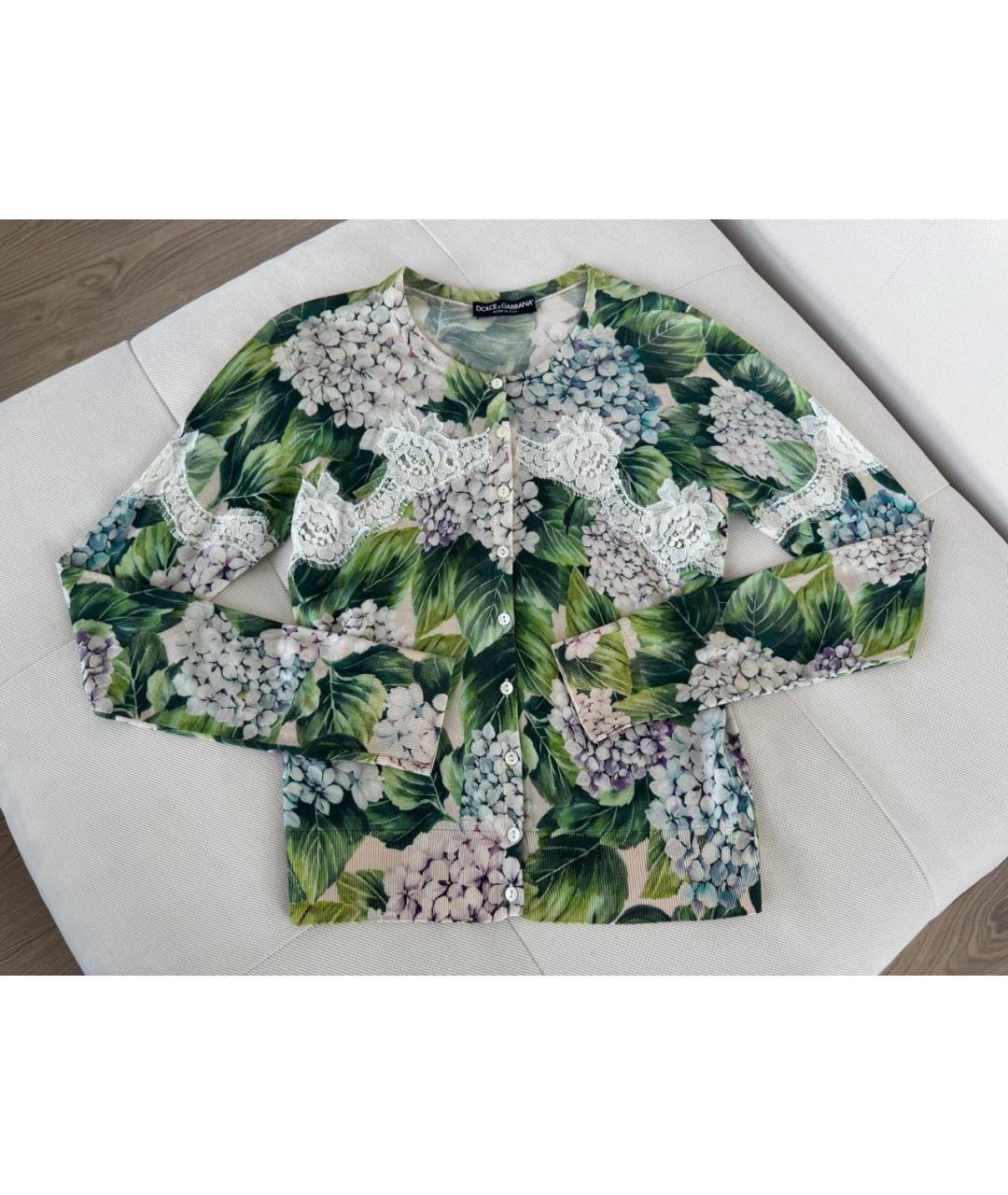 DOLCE&GABBANA Мульти хлопковый кардиган, фото 7