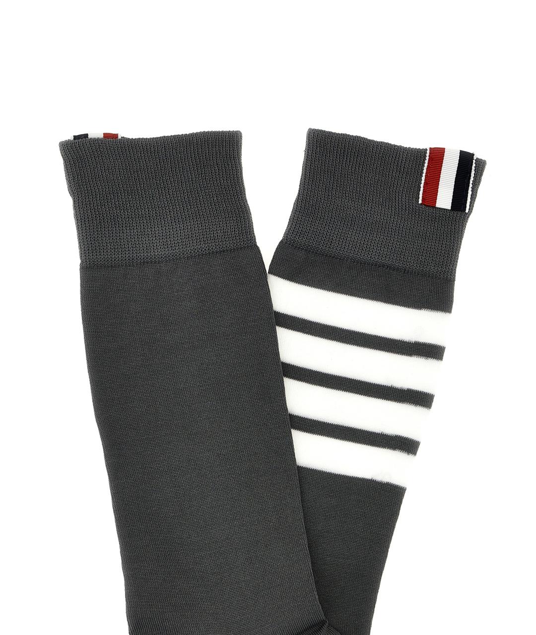 THOM BROWNE Черные носки, чулки и колготы, фото 3