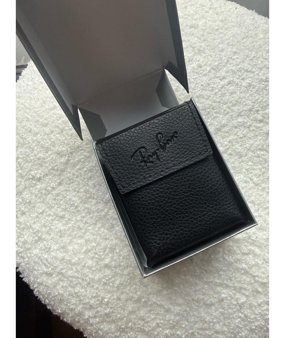 RAY BAN Черные пластиковые солнцезащитные очки, фото 7