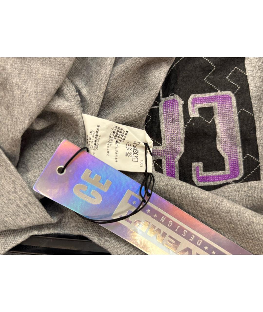 CAV EMPT Серая хлопковая футболка, фото 5