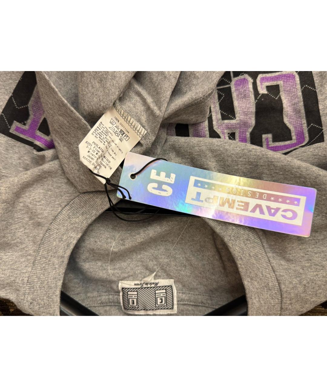 CAV EMPT Серая хлопковая футболка, фото 6