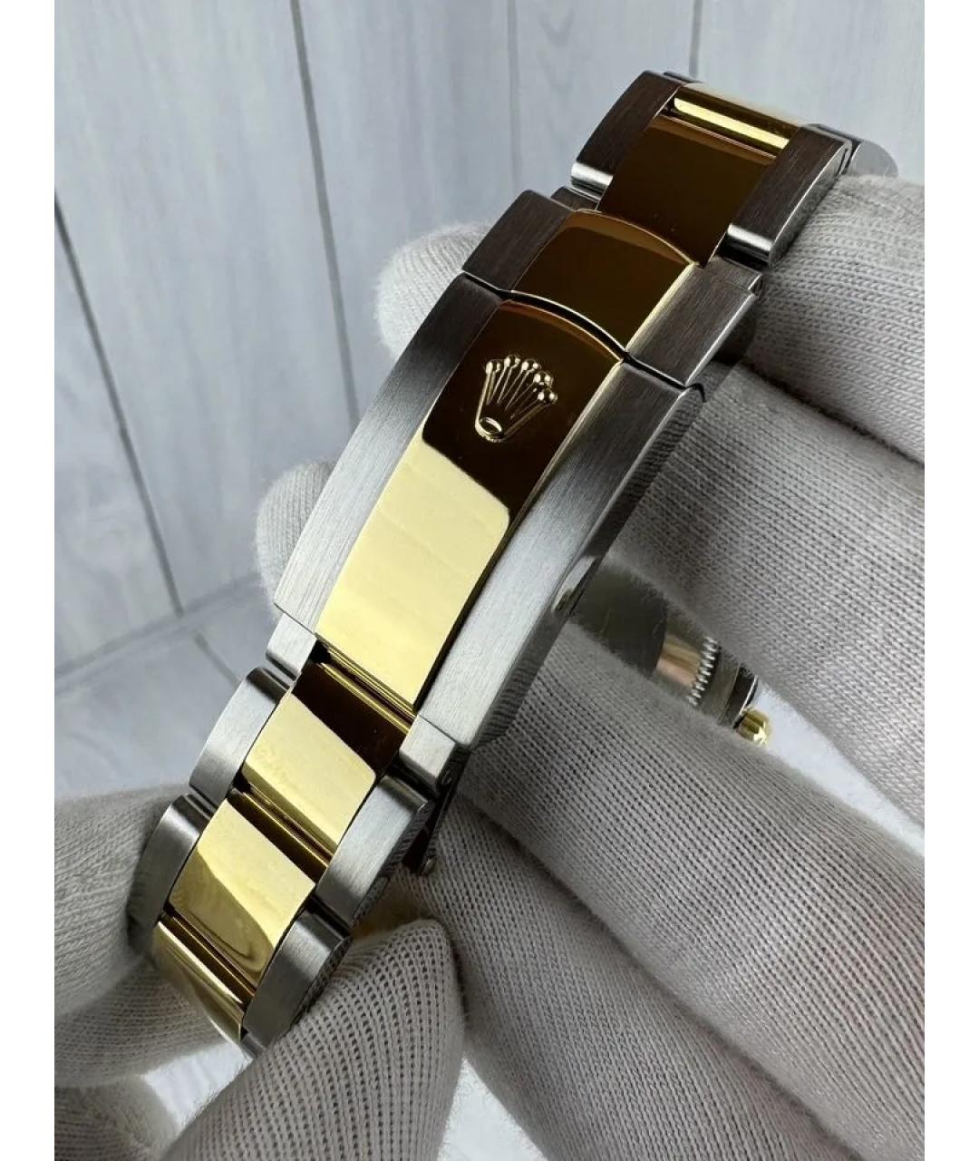 ROLEX Серые часы из желтого золота, фото 7