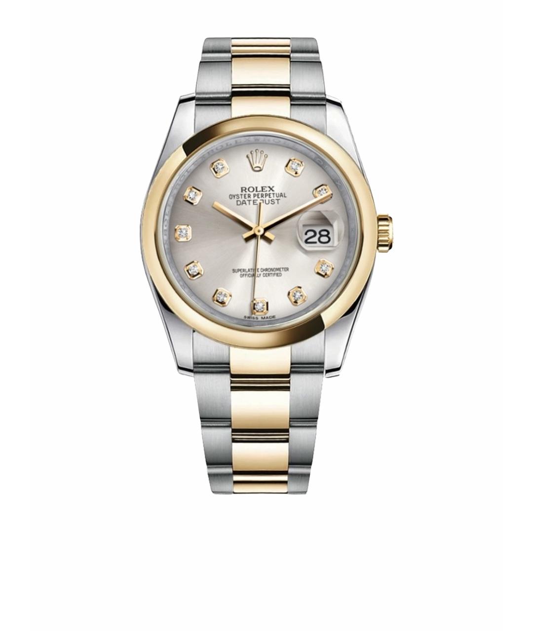 ROLEX Серые часы из желтого золота, фото 1