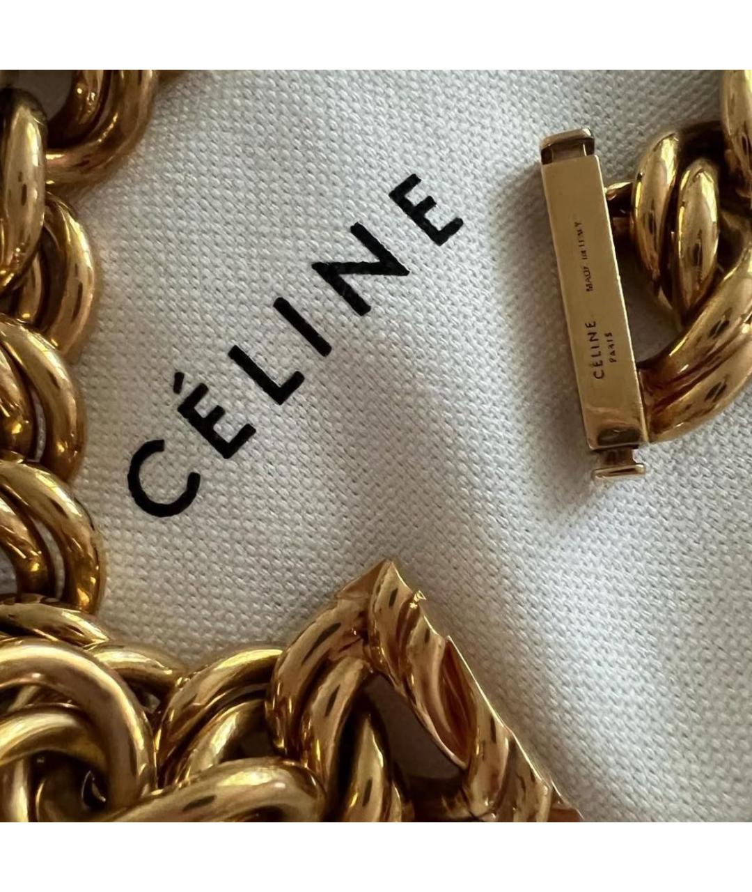 CELINE Золотое колье, фото 4