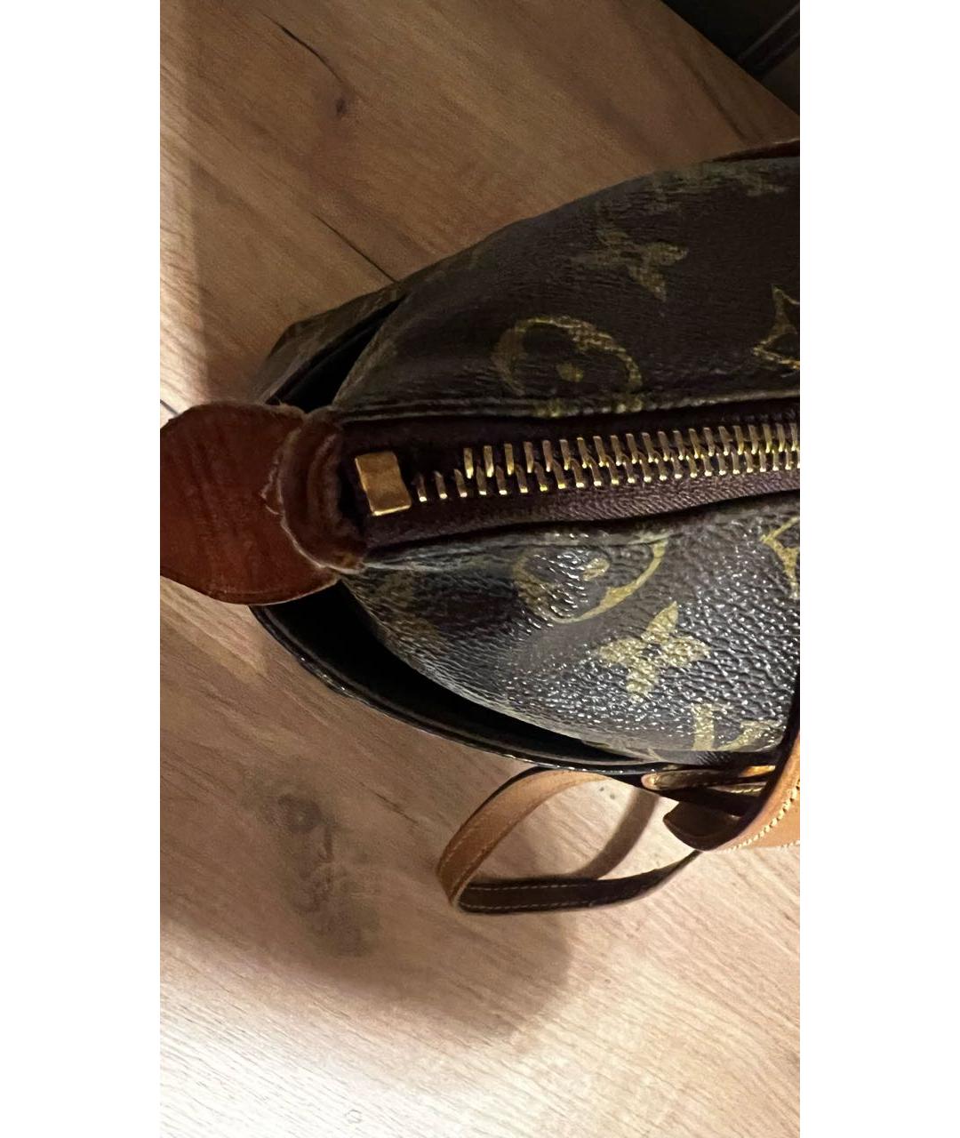 LOUIS VUITTON Коричневая кожаная сумка тоут, фото 5