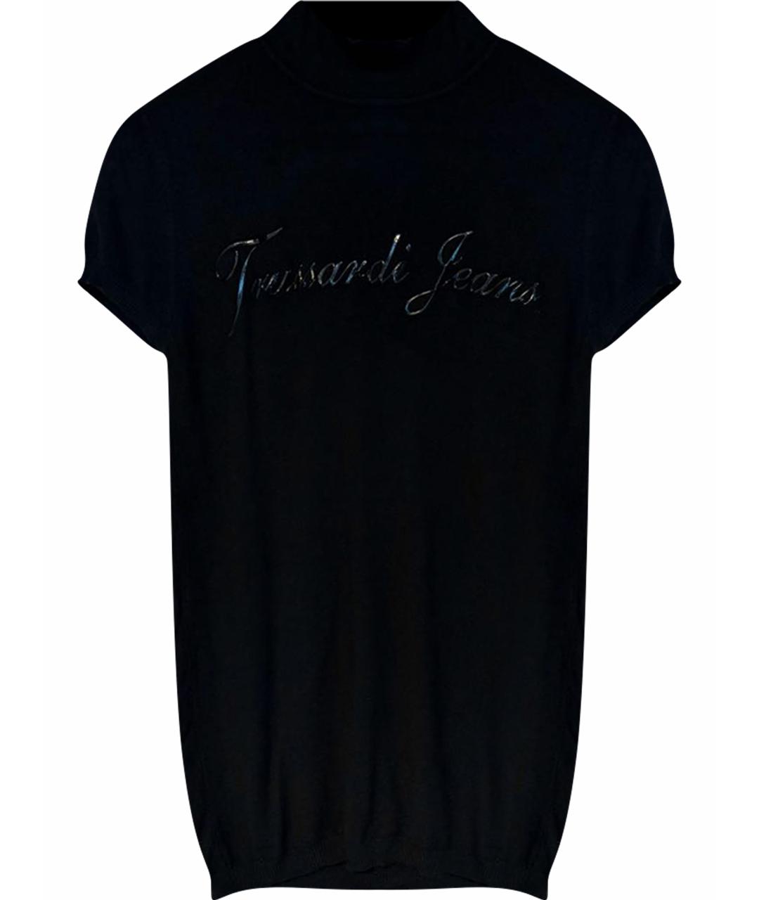 TRUSSARDI JEANS Черная футболка, фото 1