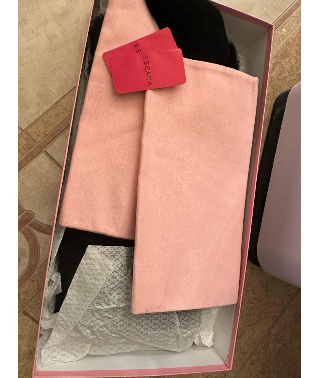 ESCADA Черные замшевые сапоги, фото 5