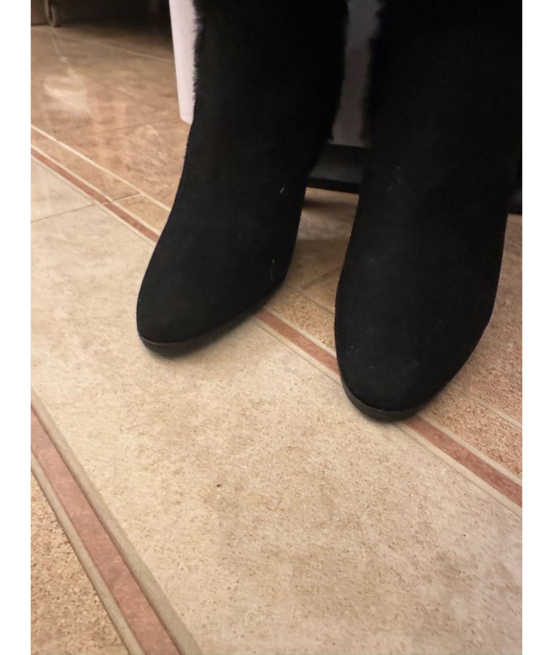 ESCADA Черные замшевые сапоги, фото 3