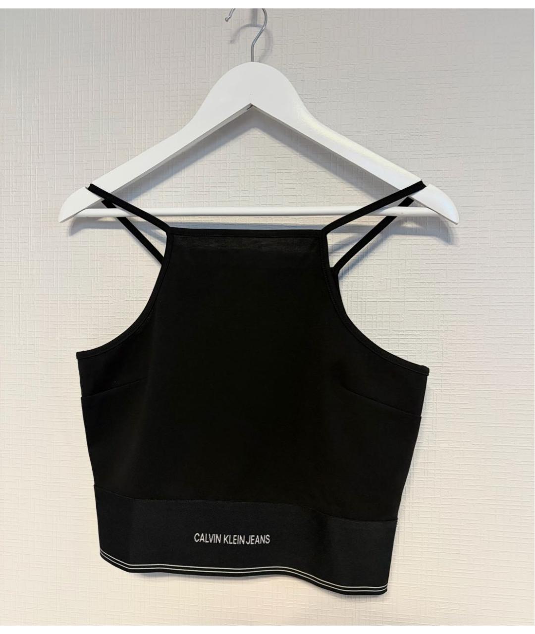 CALVIN KLEIN Черная майка, фото 9