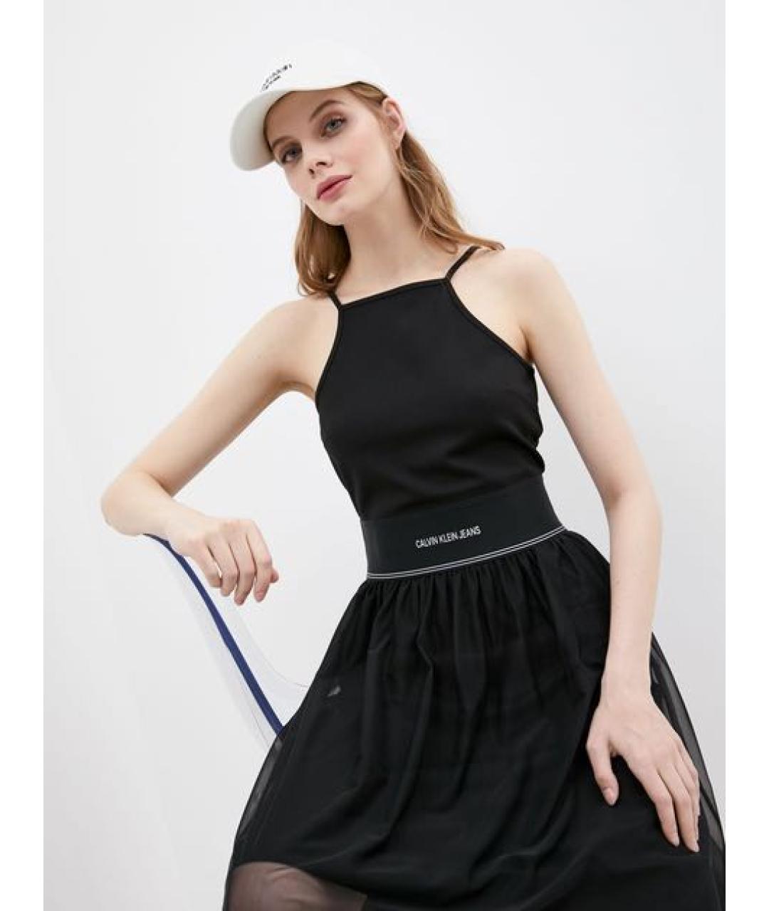 CALVIN KLEIN Черная майка, фото 8