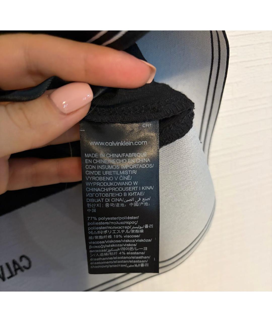 CALVIN KLEIN Черная майка, фото 6