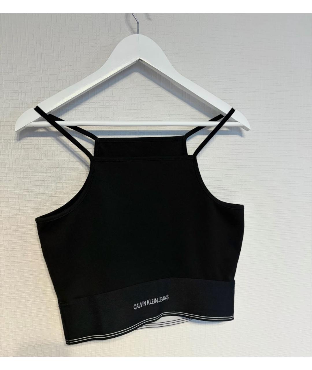 CALVIN KLEIN Черная майка, фото 3
