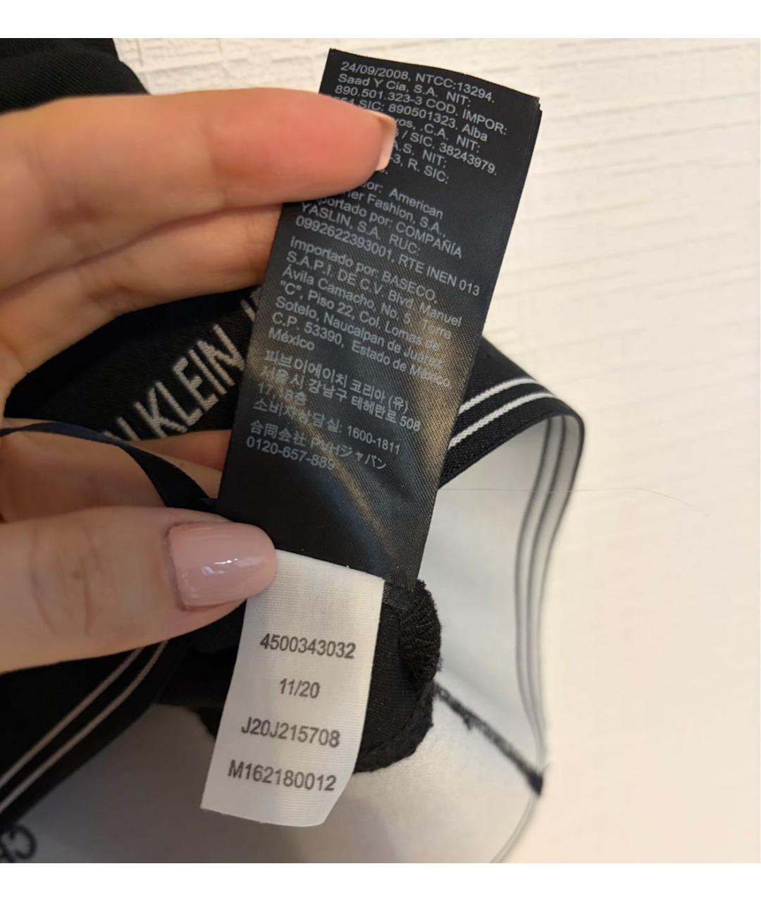CALVIN KLEIN Черная майка, фото 5