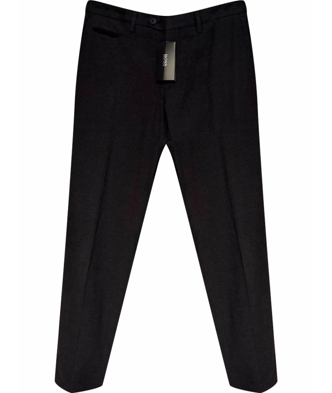 HUGO BOSS Антрацитовые повседневные брюки, фото 1