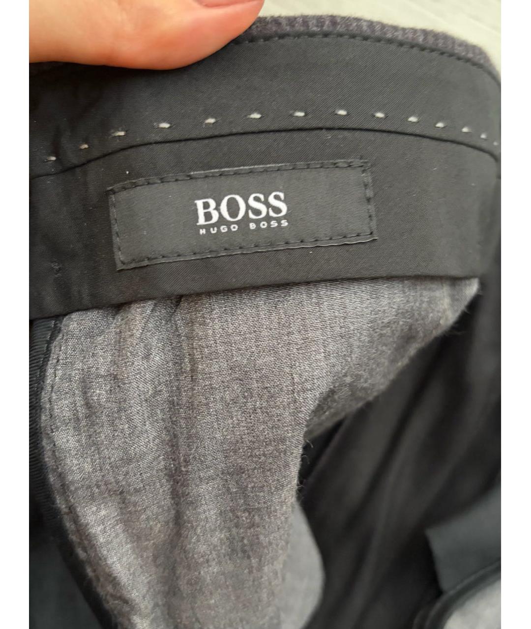 HUGO BOSS Антрацитовые повседневные брюки, фото 3