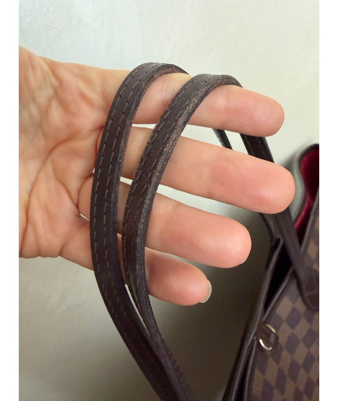LOUIS VUITTON Коричневая сумка тоут, фото 8